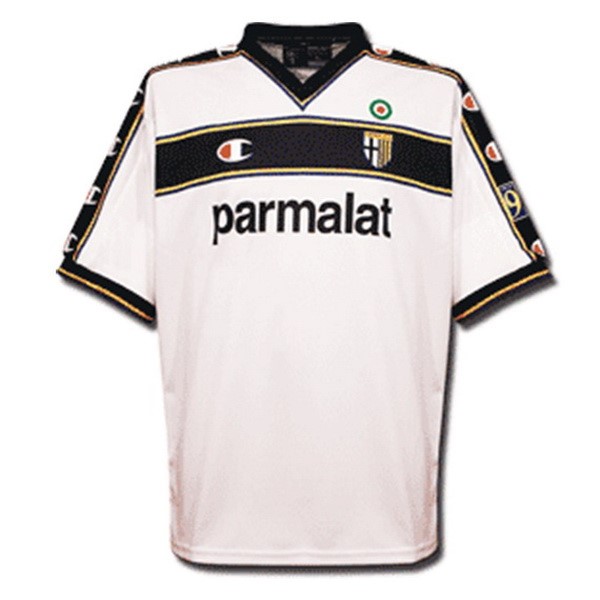 Maillot Football Parma Champion Exterieur Retro 2002 2003 Blanc